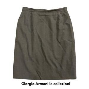 Giorgio Armani le collezioni vintage gray skirt 10